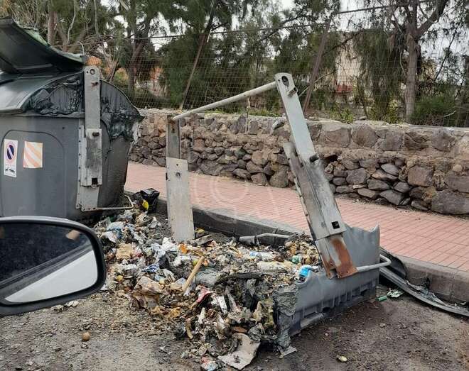 Estado en quedó el recipiente calcinado/TA.